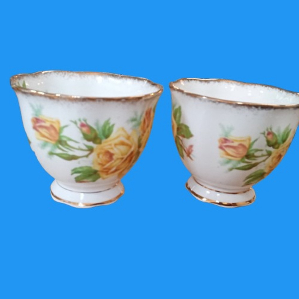 Royal Albert Yellow Tea Rose Tea Set Bone China England 7 Pcs Lot - Picture 8 of 12